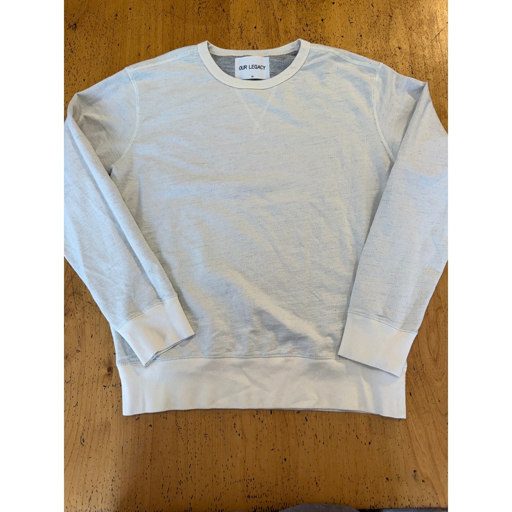 Our Legacy Official Graphic Sweatshirt Size 50 Mens AW13 Tan Crewneck Pullover